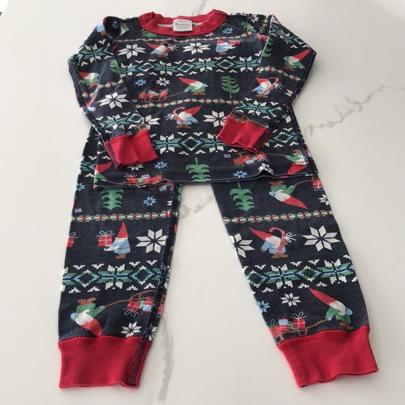 Hanna Anderson Long John Pajama Set Bundle of two. Size 4 Unisex - Picture 4 of 10